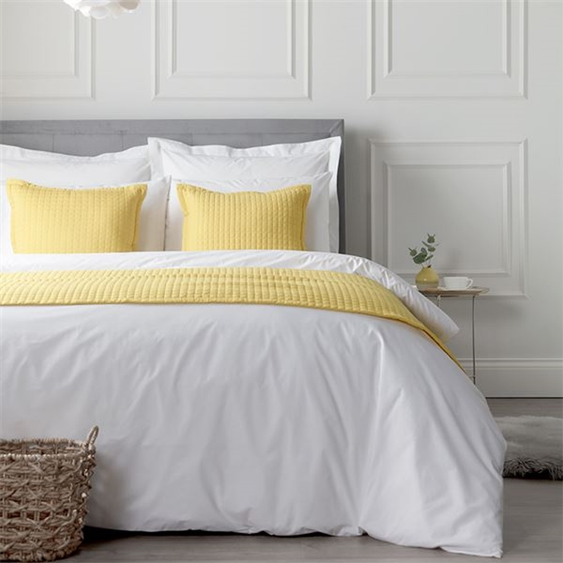 80/20 Coton Polyester Blend White 300TC Hotel Linen Hotel Ensemble