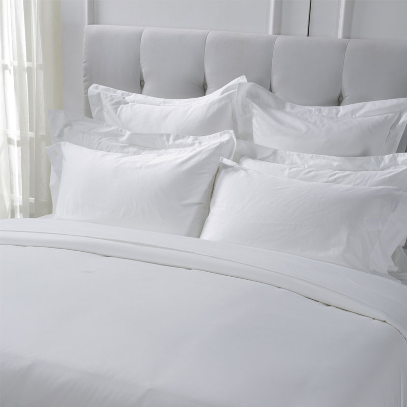 Coton blanc pur T330 Satin Plain Hotel Textile Linen