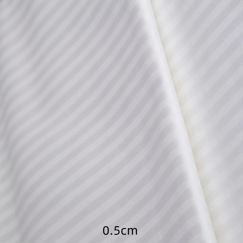 100 coton White Sateen Striped 250T Hotel Textile Tissu