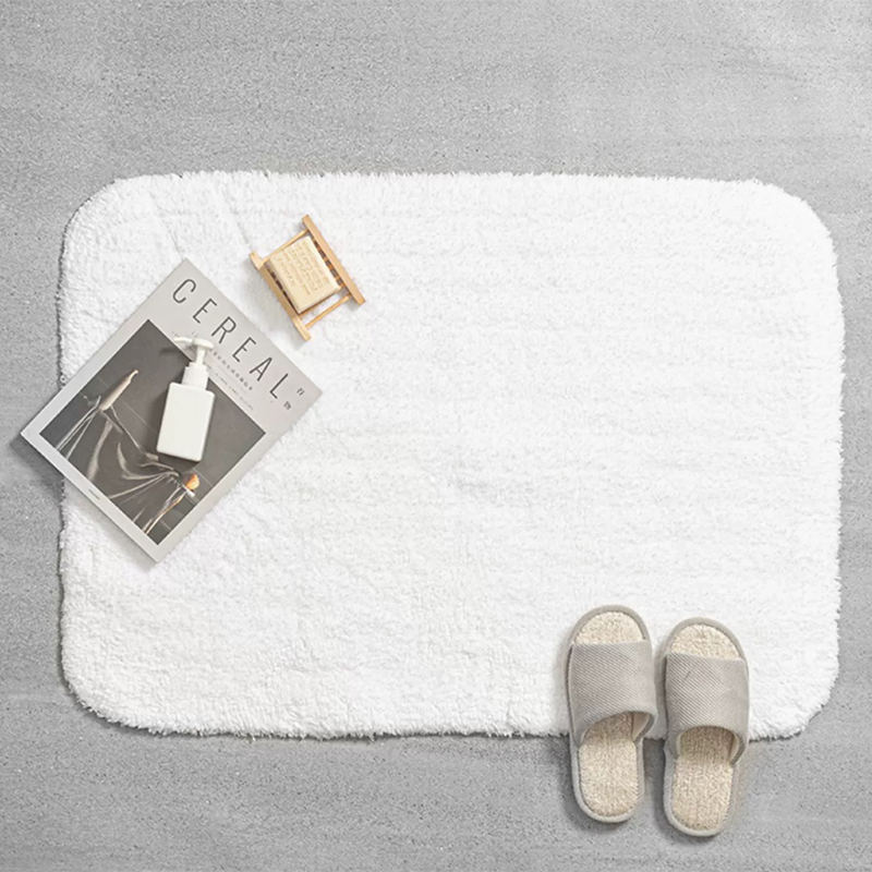 Tapis de bain de l'hôtel à tas en peluche en coton pur