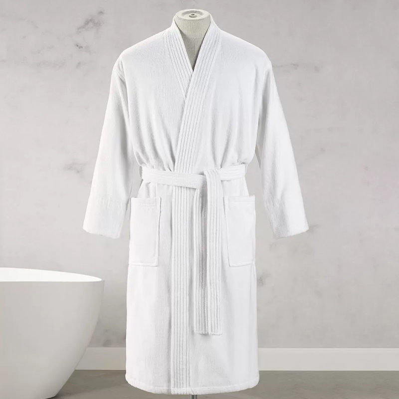 Pure Cotton Pure White Hotel and Spa Velor Bath Robe