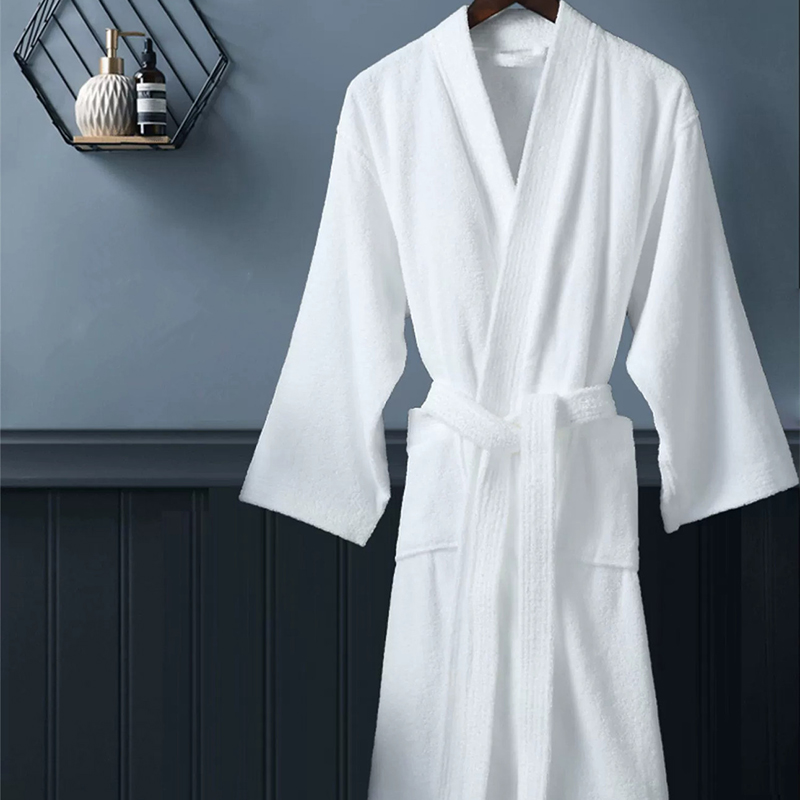 Coton blanc 5 étoiles Hôtel Terry Terry Bathrobe