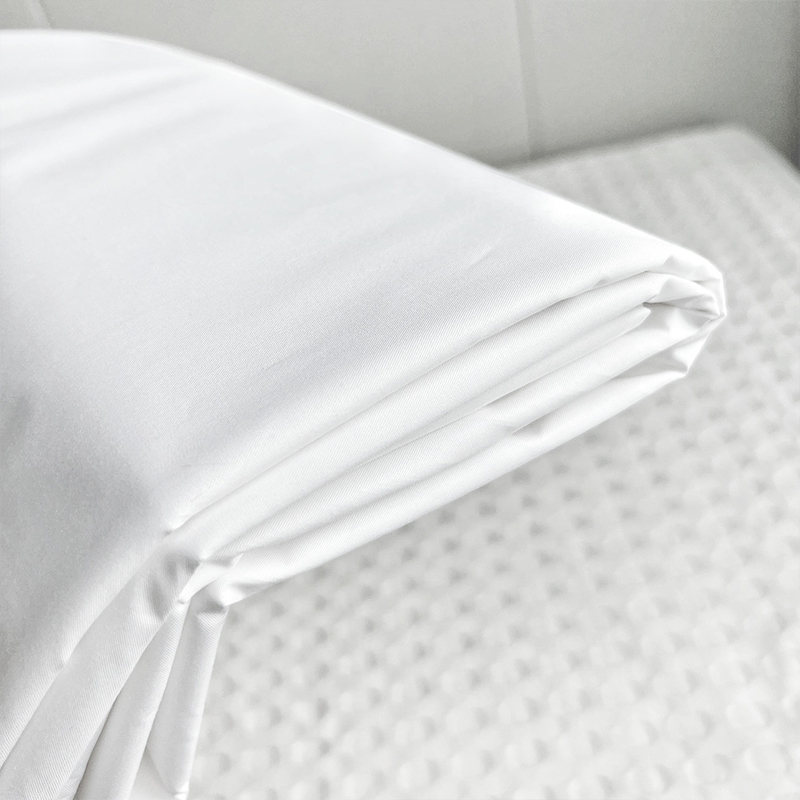 300 Chiffes Count Plain Satin Cotton White Hotel Top Top