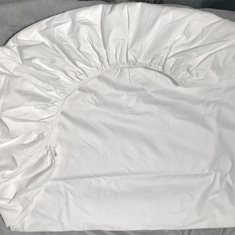 Deluxe 100 Coton Cotton White Sateen 400T Hôtel Ajusté Fiche de lit