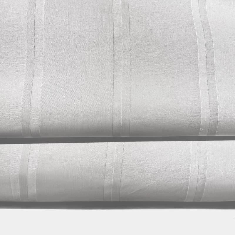 Coton pur 300TC Tissu rayé irrégulier pour literie et feuilles d'hôtel