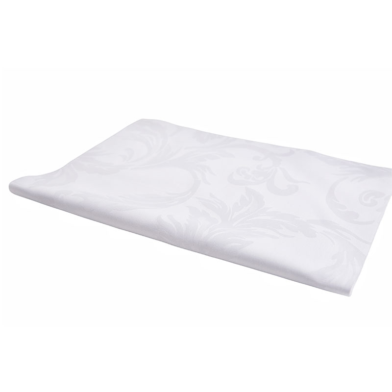 Coton blanc T300 Satin Jacquard Litteur Tissue textile