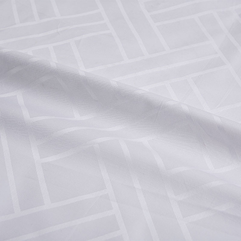 Tissu de la feuille d'hôtel Jacquard Woven Jacquard en coton pur tissu